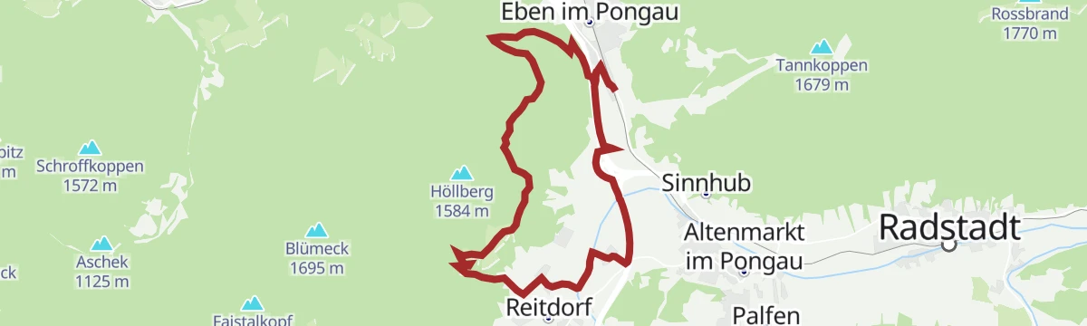 Route map: Aigenberg-Runde (SW62)